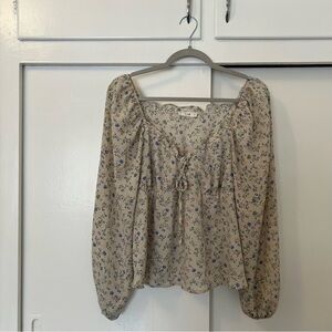 Floral Cream Blouse